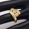 Maria Statement Engagement Bridal Ring Gold Plated Womens Ginger Lyne Collection - 4 of 4