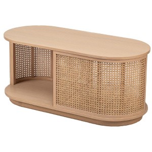 Nordlys Ash Wood Coffee Table Classic Style Living Room - 1 of 4