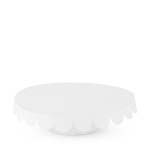 Twine White Stainless Steel Cake Stand, Set of 1, Cupcake Stand, Home Decor, Food Service, Dessert Accessory, 11-Inch Diameter, White - 1 of 4