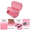 Unique Bargains Cosmetic Bag Travel Makeup Bag Cosmetic Brush Organizer Skin Care Storage Bag for Women 7.87"x4.72"x3.15" 1 Pc - 3 of 4