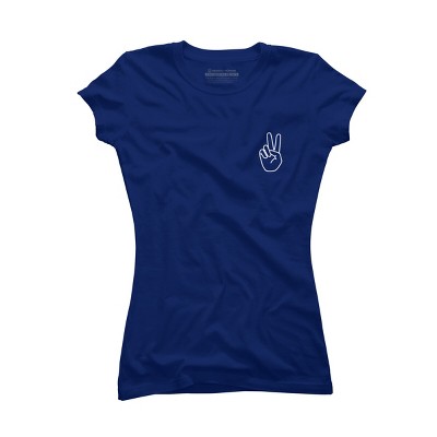 Junior's Design By Humans peace By desiredesign T-Shirt