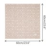 INSPIRE CHIC Women's Geometric Printed Cotton Linen Lace Trim Square Scarves 1Pc - 3 of 4