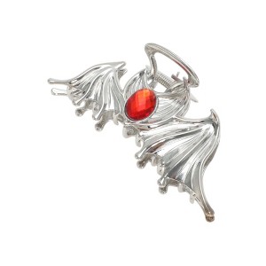 Unique Bargains Elegant Ruby Inlaid Animal Hair Clips 1 Pc - 1 of 4