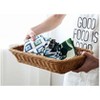 Aoibox Woven Wicker Bread Basket for Serving Food, Fruits, Vegetables, Snacks, Ideal for Restaurants, Picnics, Dining Table, Brown (2 Pack) - 3 of 4