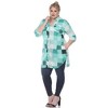 Plus Size Plaid Tunic Shirt - White Mark - 3 of 4
