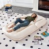 Folding Sofa Chair with 5 Adjustable Positions,Flannelette Floor Lounge Chair for Gaming and Meditation-Cuddlewood - 2 of 4