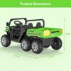 24V Kids Ride On Dump Truck,4WD 2 Seater Ride On Truck with Dump Bed/Tailgate/Shovel,6 Wheels Ride on Truck with Remote Control Gift for Boys Girls - 3 of 4