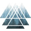 Men's Design By Humans Sacred Geometry Triangles - Misty Forest By Maryedenoa T-Shirt - 2 of 4