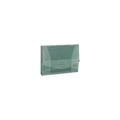 JAM Paper Plastic Portfolio Envelopes with Tuck Flap Closure 4 1/2 x 6 1/8 x 7/8 Clear Grid Sold
