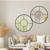 36" Round Wall Mirror Decorative Home Decor,Finish Round Wall Mirror,36 IN Decoration Metal Round mirror For Living Room-The Pop Home - 2 of 4