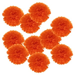 Unique Bargains Decorative Reusable Party Wedding Tissue Pom Poms Flowers 10 Pcs - 1 of 4
