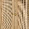 Sapphtopaz Decorative Storage Cabinet Artificial Rattan 3-Door Sideboard Buffet Cabinet with Storage Pantry Cabinet for Kitchen, Living Room, Entryway - 4 of 4