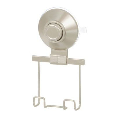 Everett Push Lock Suction Razor Holder Silver - iDESIGN