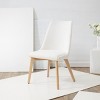 Sandralynn Linen Dining Chair - SFV5059 - Ivory/Natural - Safavieh Couture - 2 of 4