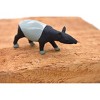 Collectible Wildlife Gifts | Tapir, Terry Asian Malayan Plastic Animal Toy  Realistic Hand Painted Figure  Model Figurine Replica Gift 2" F4096 B52 - 3 of 4