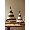 Kalalou Felt Tabletop Christmas Trees – Set of Two Festive Trees - 2 of 4