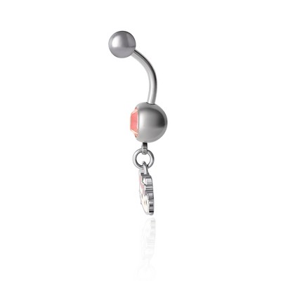 Hello Kitty Womens Stainless Steel Belly Button Ring - image 3