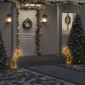 vidaXL Christmas Light Decoration with Spikes Meteor 80 LEDs 24.4 in. - 1 of 4