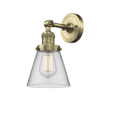 Cone - 1 Light Wall Sconce In Industrial Style-10 Inches Tall and 6.25 Inches Wide
