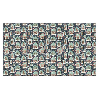 Heather Dutton Gingerbread Village Blue Tablecloth -Deny Designs