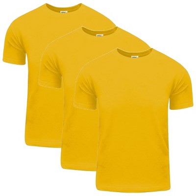 3 Pack Shaka Wear Men's Active Comfort Cotton Short Sleeve Crew Neck T-Shirt