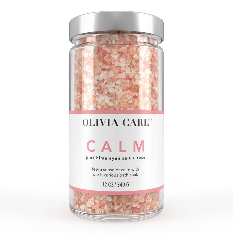 Olivia Care Rose Bath Salts - Calm - 12oz, 1 of 5