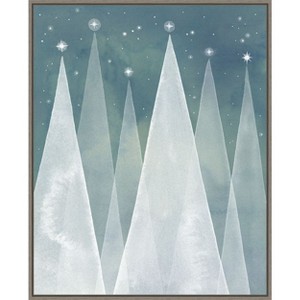Amanti Art Mod Evergreens I by Grace Popp Canvas Wall Art Print Framed 23-in. x 28-in. - 1 of 4