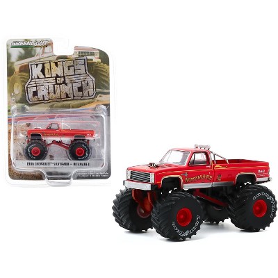 1986 Chevrolet Silverado Monster Truck "Nitemare II" Red "Kings of Crunch" Series 7 1/64 Diecast Model Car by Greenlight