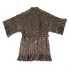 Women's Ruffled Satin Robe - Bella Sleep + Spa - 3 of 3