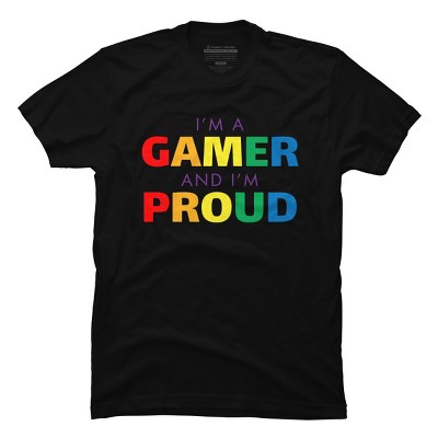 Adult Design By Humans I'm a Gamer and I'm Proud Pride By T-Shirt