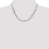 Black Bow Jewelry Men's 6.8mm Sterling Silver Solid Flat Curb Chain Necklace - 2 of 4