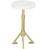 Zuo Maurice Side Table White & Gold - 3 of 4