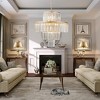 Modern Crystal Chandeliers 4-Tier Round Hanging Ceiling Light Pendant Light Fixture For Dining Room Living Room - 3 of 4