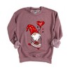 Simply Sage Market Women's Graphic Sweatshirt Valentine Gnome Heart - 2 of 4