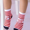 North Pole Striped Kids Socks /Red/White from the Sock Panda - 2 of 3