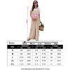 Coolmee Women Casual Maternity Square Neck Sleeveless Straps Wide Leg Long Jumpsuit With Pockets Beach Vacation Outfits - 4 of 4