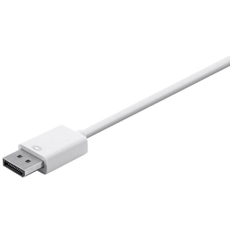 Monoprice DisplayPort 1.2a to 4K HDMI, Dual Link DVI, and VGA Passive Adapter, White, 4 of 5