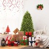 Tangkula 5'Artificial Green PVC Christmas Fir Tree w/ Metal Stand and 450 LED Lights - 3 of 4