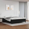 vidaXL King Size Box Spring Bed Frame - Modern Faux Leather in Black - Durable Engineered Wood and Plywood - 2 of 4