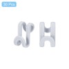 Unique Bargains Clothes Closet Space Saver ABS Extender Hanger Connector Hooks 30 Pcs - 3 of 4