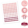 Big Dot of Happiness First Communion Pink Elegant Cross - Girl Religious Party Round Candy Sticker Favors - Labels Fits Chocolate Candy 1 sheet of 108 - 2 of 4