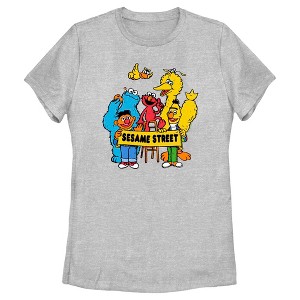 Women's Sesame Street Crew Banner Portrait T-Shirt - 1 of 4