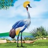 Collections Etc Realistic Grey Crowned Crane Outdoor Garden Stake - 2 of 2