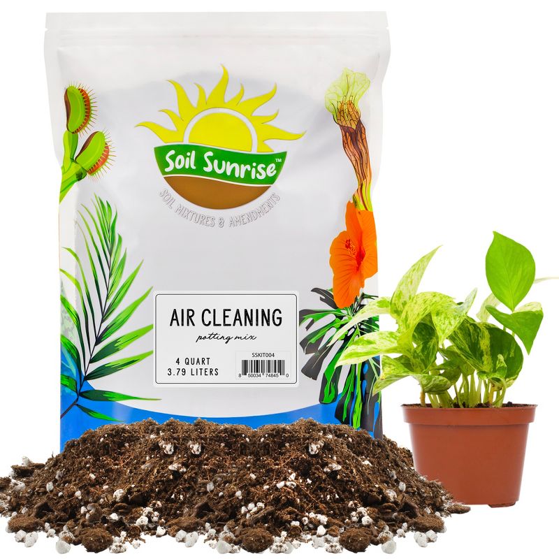 Soil Sunrise Air Cleaning Plant Potting Mix for Pothos, Parlor Palm, Peace Lily, 1 of 9