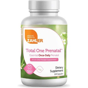 Zahler Total One Prenatal, Once Daily Prenatal Vitamins, Certified Kosher - 120 Capsules - 1 of 4