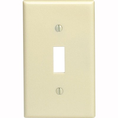Leviton Ivory 1 gang Thermoset Plastic Toggle Wall Plate (Pack of 20)