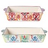 Spice By Tia Mowry Sweet Basil 2 Piece Stoneware Baker Set : Target