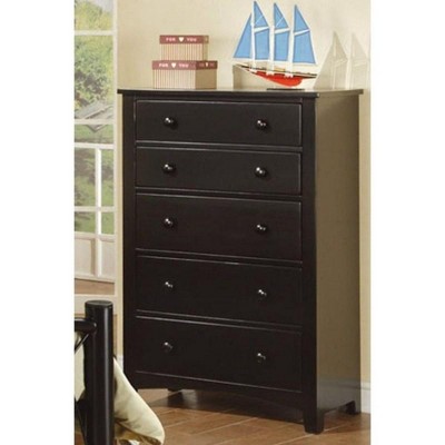 CAVINAS  5 Drawers Dresser for Bedroom,Modern Style Drawers with Round Handle for Kids Room,Living Room,Entry and Hallway