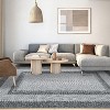 Acekool 9x12 Washable Area Rug, Modern Printed Braided Look, Non-Slip, Stain Resistant Large Brown Carpet for Bedroom, Living Room, Dining Room - 3 of 4