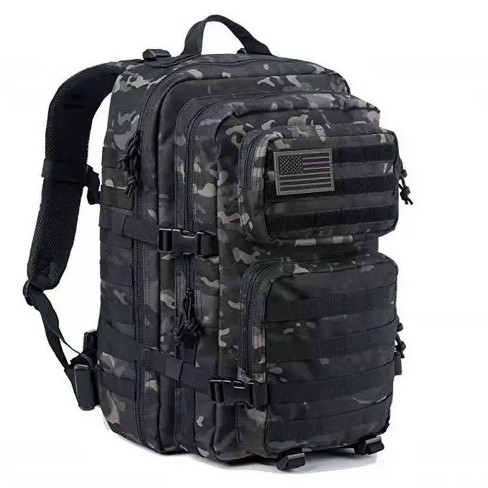 All black military outlet backpack